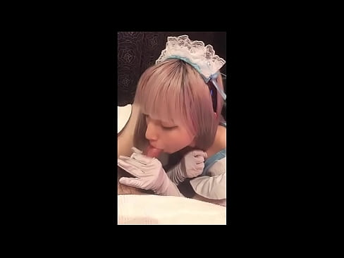 ❤️ Idol Japanese [mayuka], Aṣọ iranṣẹbinrin Faranse, apakan 1, ifefẹfẹ ati fifẹ kuro pẹlu ipara ❤️ Iwa onihoho furo ﹏